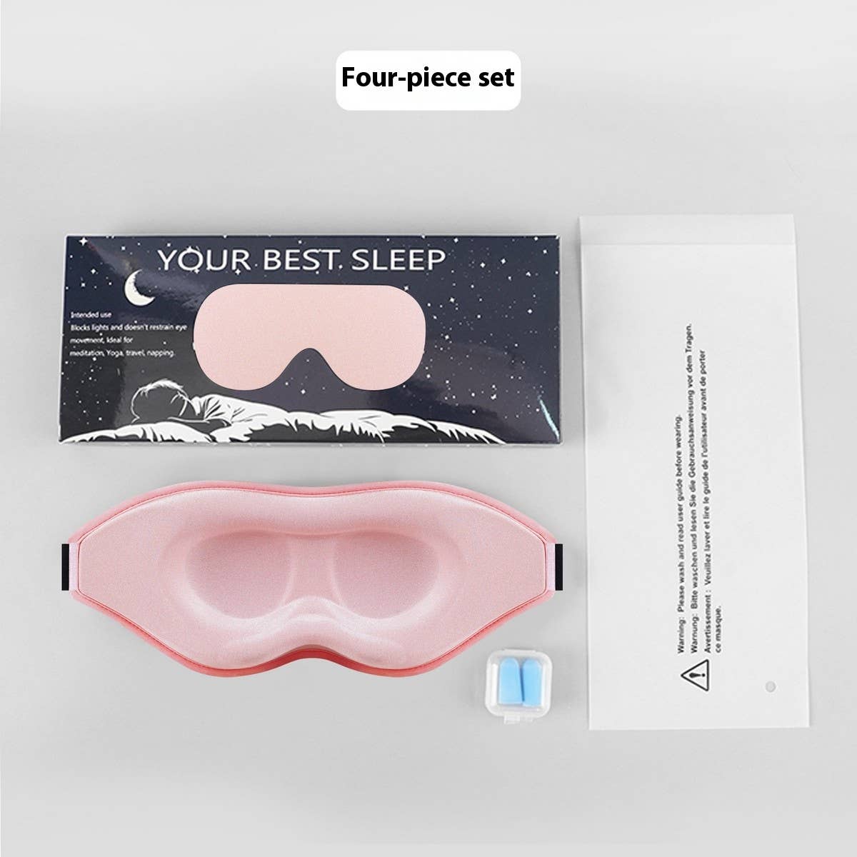 3D CONTOURED EYE MASK LIGHT BLOCKING SOFT_CWMM8045