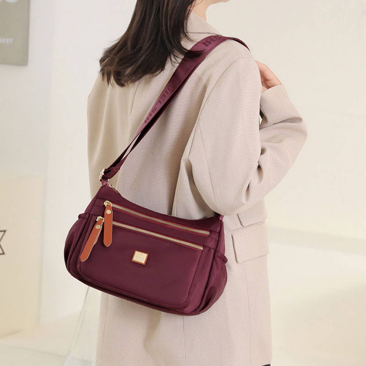 New Oxford Canvas Travel Shoulder Bag_Cwasc1741