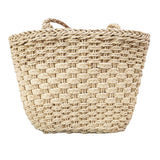 Women Hand-Woven Bucket Straw Bag_Cwab0817
