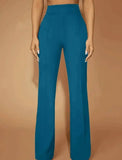 Stylish High-Waisted Slim-Fit Bell Bottoms