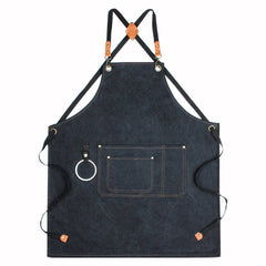 Cwab3994_Cotton Pocket Waterproof Thick Canvas Work Apron