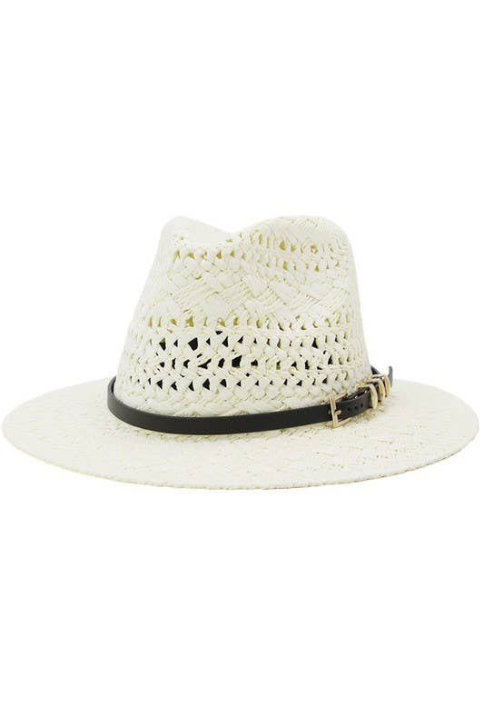 BLACK BELT CASUAL TRENDY WEAVE STRAW HAT_CWAH077 B20322