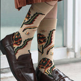 CARTOON GRAFFITI MID TUBE TIDE SOCKS_CWMS0160