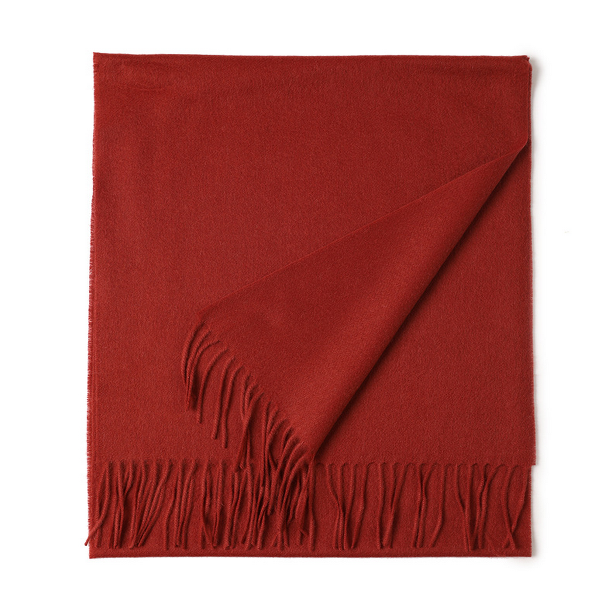 Unisex Wool Scarf Soft Solid Color With Tassels_Cwasc2707