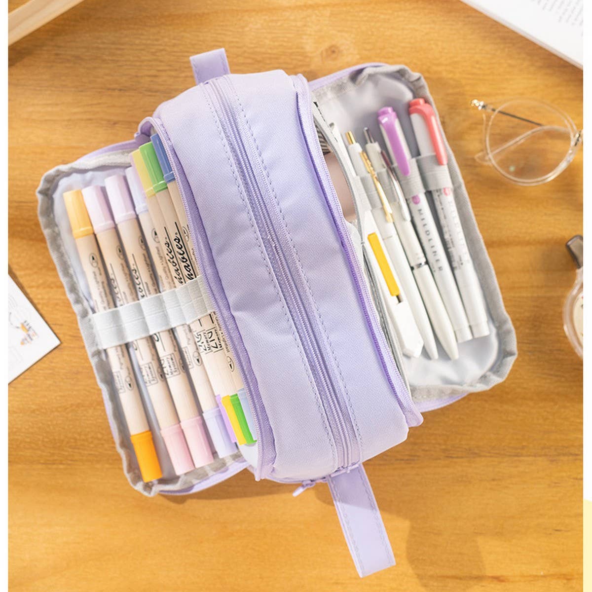 SIMPLE DOUBLE LAYER MULTIFUNCTIONAL PENCIL CASE_CWMM1968