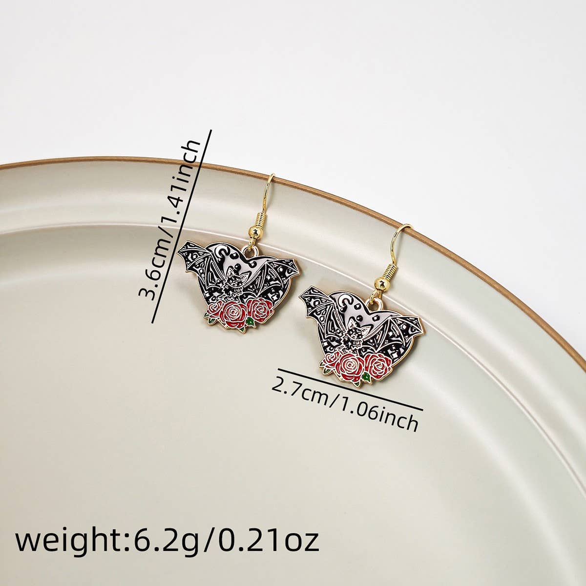 HALLOWEEN DARK FUNNY PERSONALITY EARRINGS_CWAJE1851
