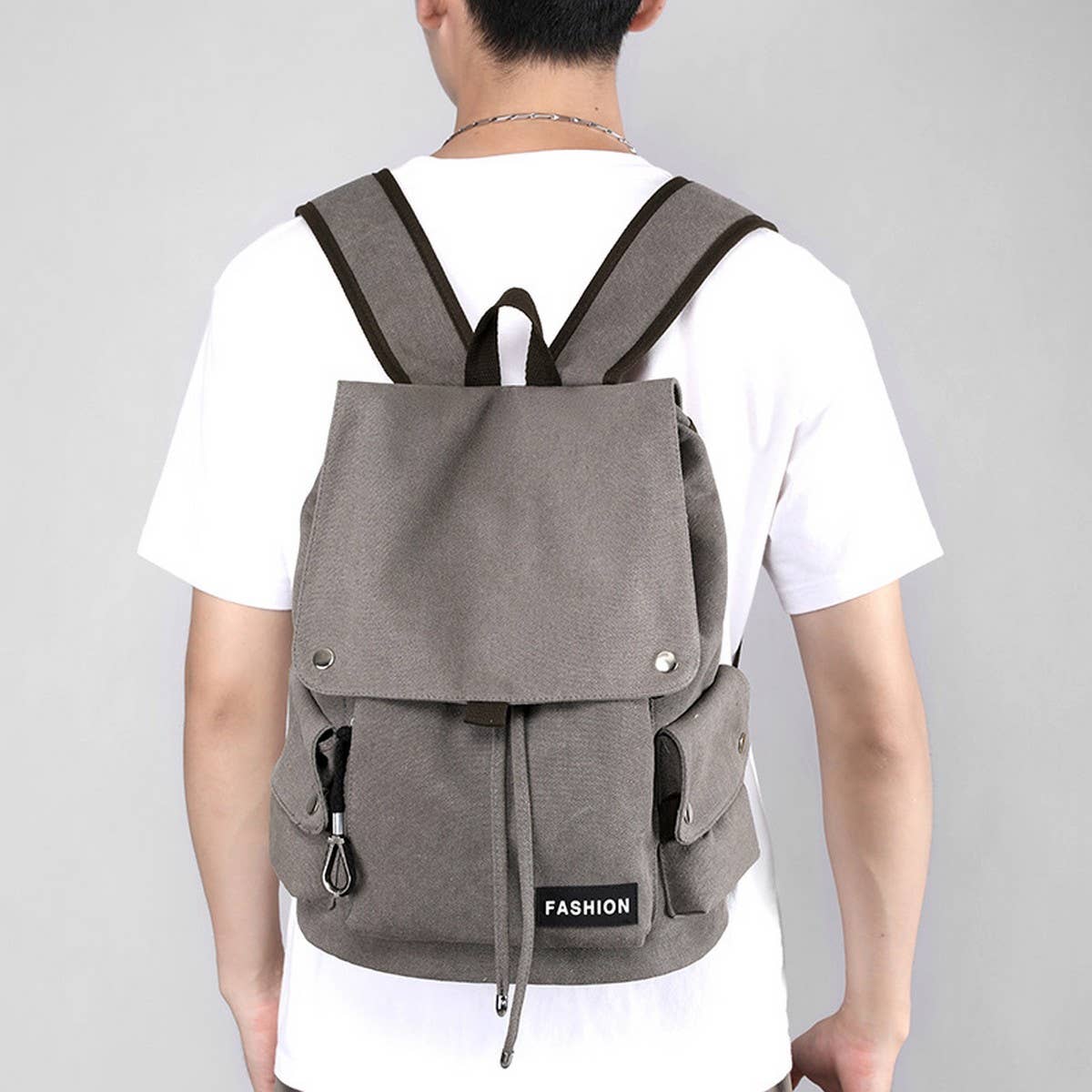 BACK TO SCHOOL CANVAS BACKPACKS DRAWSTRING CLOSURE_CWAB2216