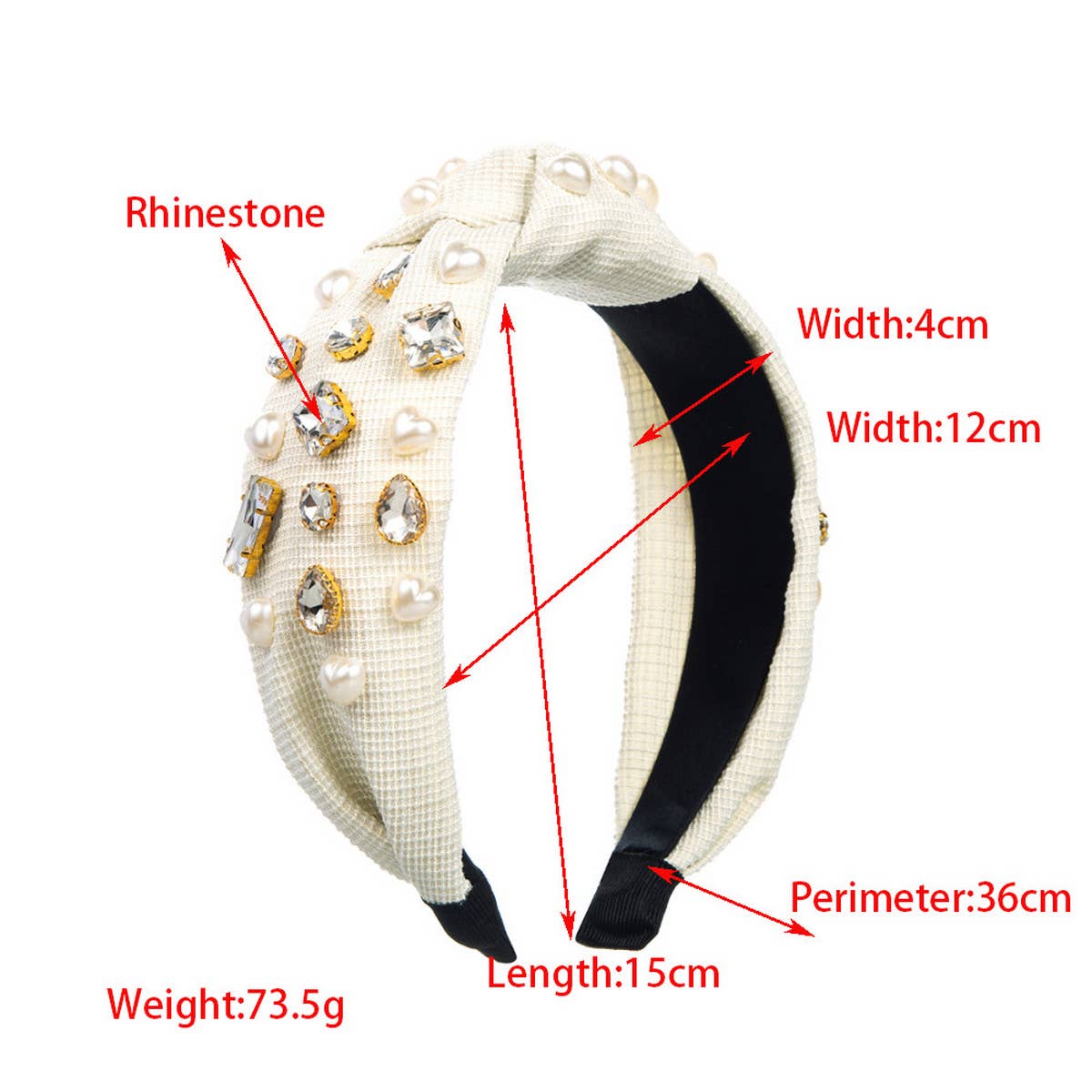 DIAMOND AND PEARL WIDE HEADBAND_CWAHA2137