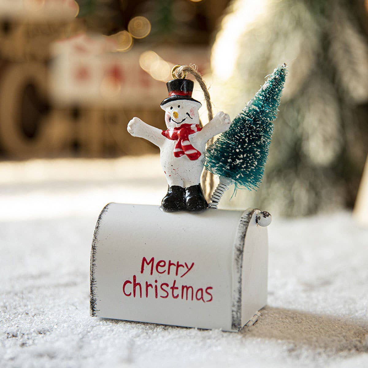 IRON COLORFUL XMAS TREE ORNAMENT REINDEER SANTA_CWMM9798