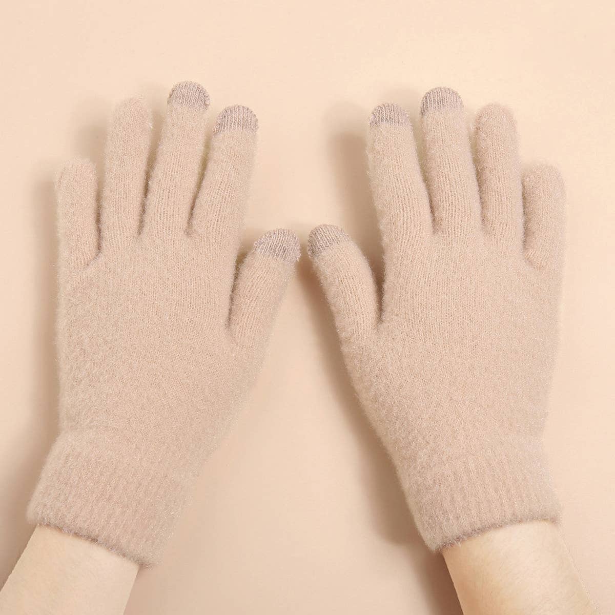 Women Warm Cold-Proof Knitted Gloves_Cwag0125