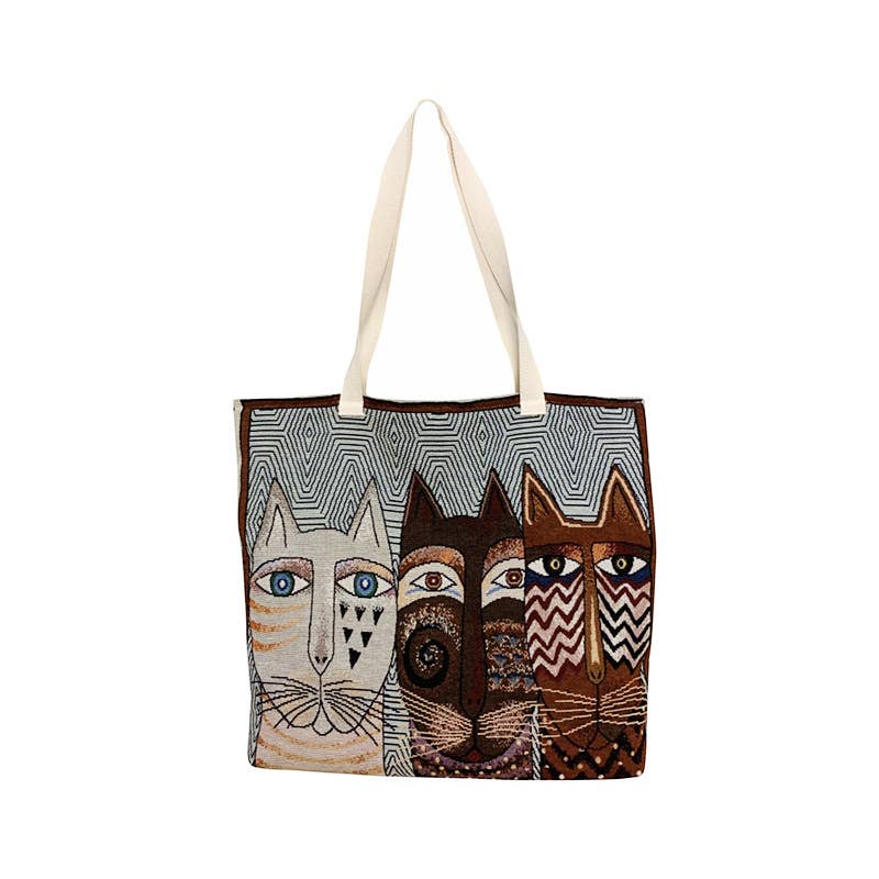 Cat Cat Cloth Bag Horizontal Single-Shoulder Bag