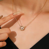 Women¡¯S Sport Style Ball Pendant Necklace_Cwaje05675