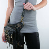 ROCK LEATHER RETRO PUNK PURSE SHOULDER BAG_CWAB0630