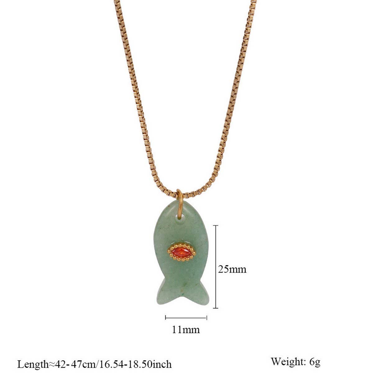 MINIMAL FISH PENDANT NECKLACE FOR BEACH_CWMM7524