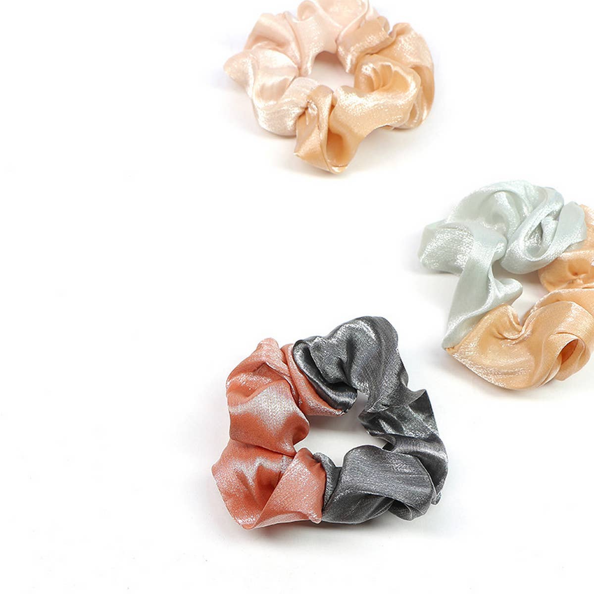 NEW CONTRASTING COLOR SPLICED SILVER HAIR ROPE_CWAHA1020