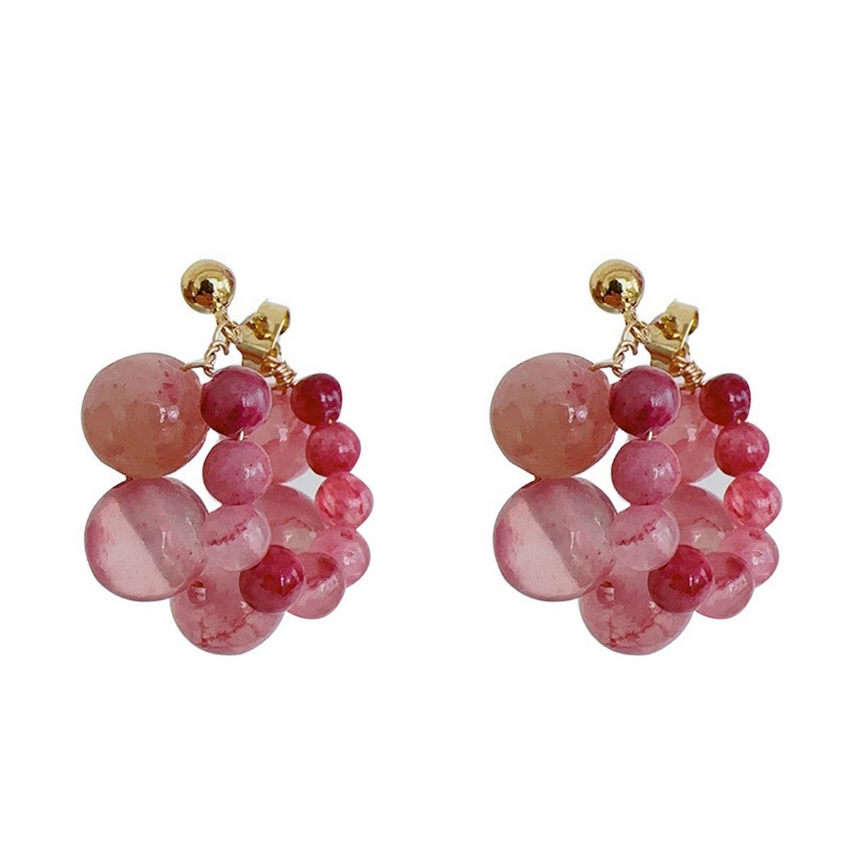 SALTY OR SWEET FLESHY GRAPE BOBO EARRINGS_CWAJE1714