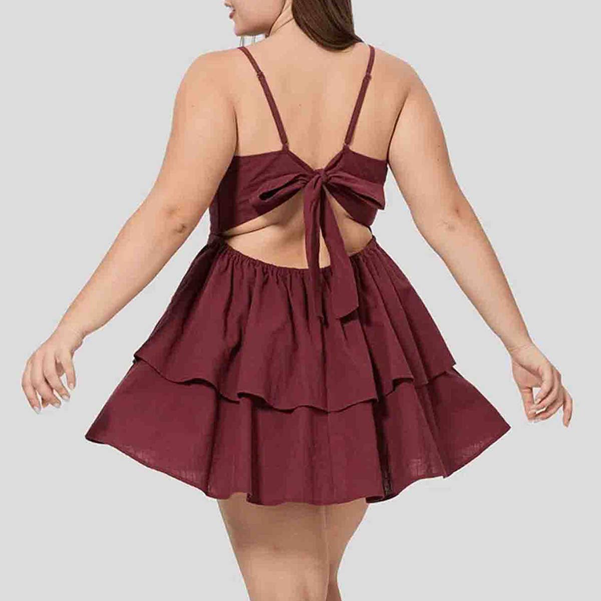 SEXY BACKLESS MINI DRESS SPAGHETTI STRAP_CWDHL1044