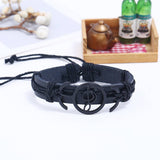 NEW MUSICAL NOTE BRAIDED LEATHER BRACELET_CWMM4524