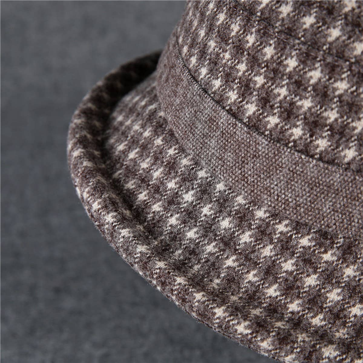 THICKENED WARM CURLED BOW RETRO BUCKET HAT_CWAH1795