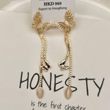 HOLLOW CATS EYE BUTTERFLY PENDANT STUD EARRINGS_CWAJE1328