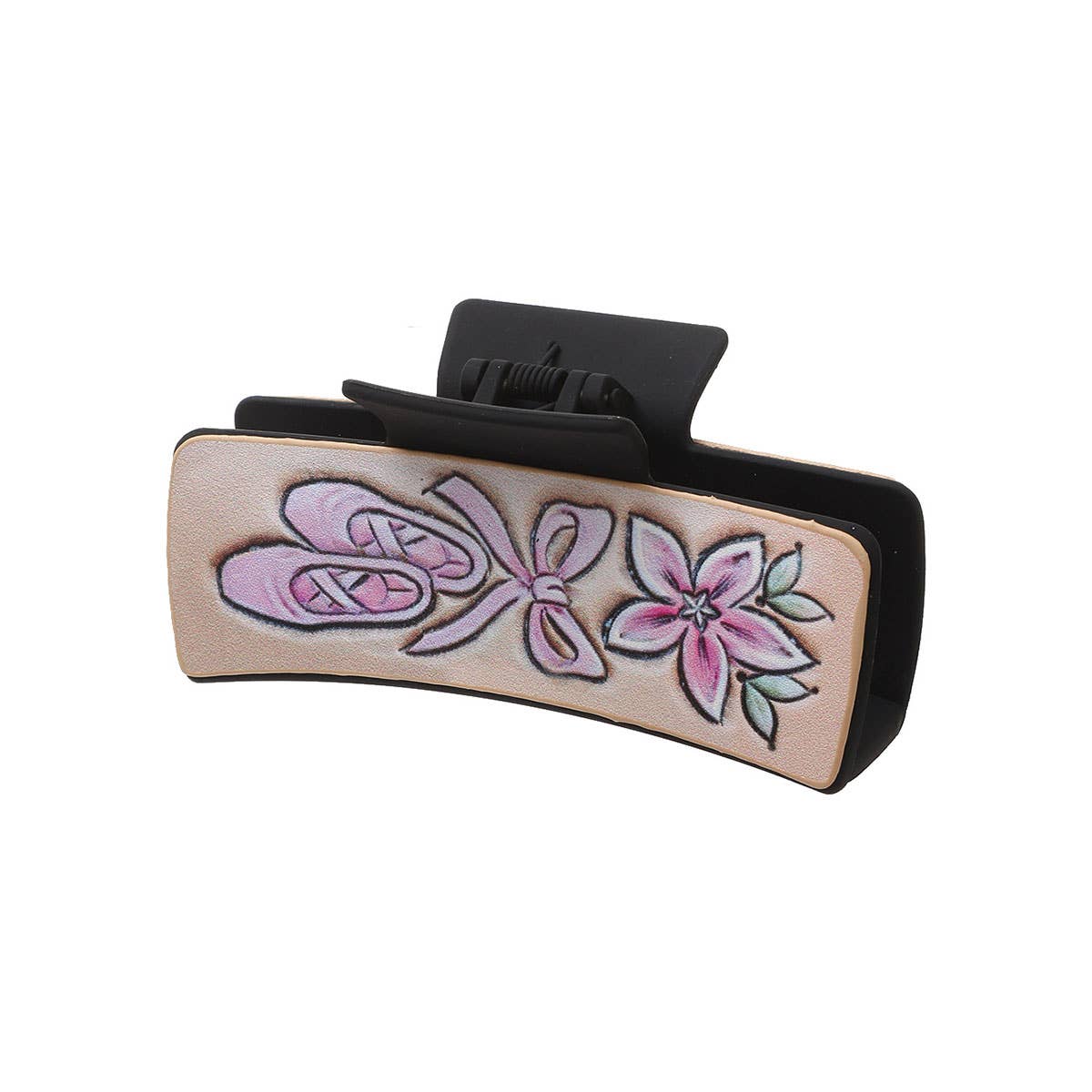 Western Style Letter Bow Leather Hair Claw Clips_Cwasc1626