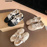 SATIN BALLET SNEAKERS WITH PEARL RIBBON TRIM_CWSHF0116