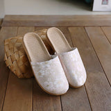 BREATHABLE LINEN CLOSED TOE HOME SLIPPERS_CWSHF0178