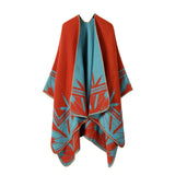 Wear Faux Cashmere Cape Scarf Shawl_Cwasc2212