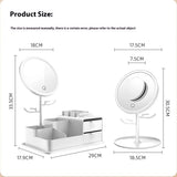 DESKTOP STORAGE BOX LED MAKEUP MIRROR_CWMM5641