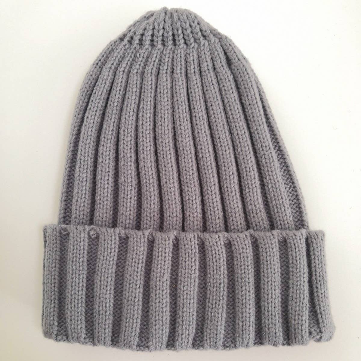 Cwah04351_Kids Solid Color Knit Beanie Hat Winter