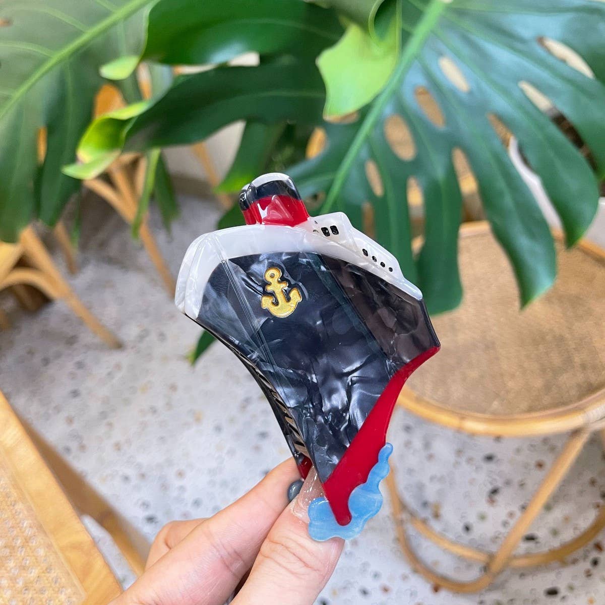 Vintage Vehicle Acetate Hair Claw 8Cm Fun Clip_Cwasc1598