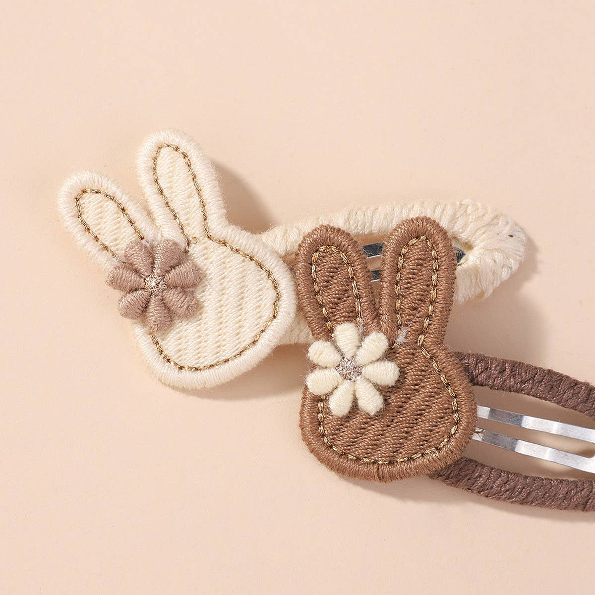 FRESH BUNNY FLOWER HAIR CLIP SET FOR GIRLS_CWAHA6722