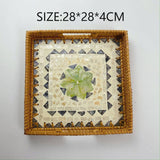 RATTAN DESKTOP SQUARE SHELL TRAY STORAGE TRAY_CWMM4539