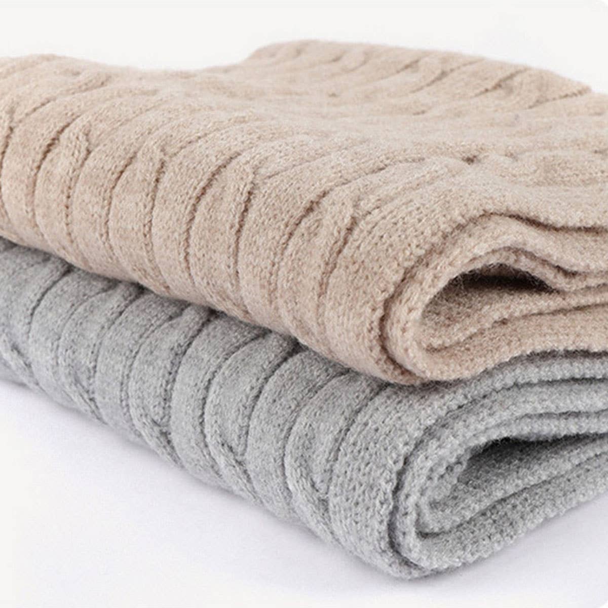 NEW KNITTED HAT SCARF AND GLOVES THREE PIECE SET_CWMM2777