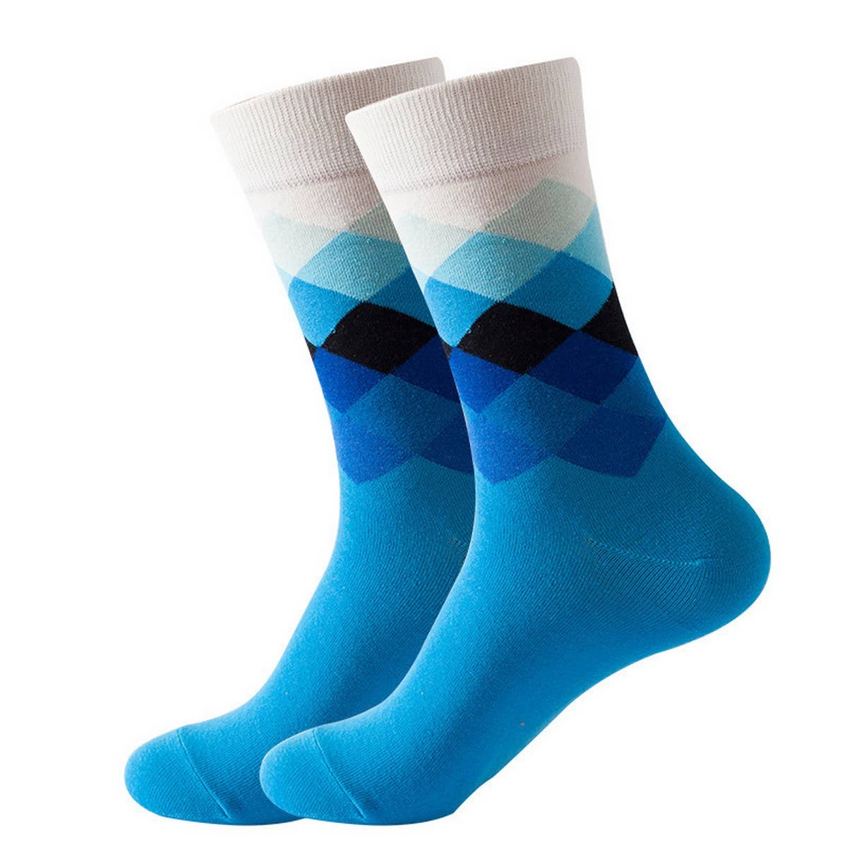 EUROPEAN AND AMERICAN DIAMOND PATTERN SOCKS_CWMS1017