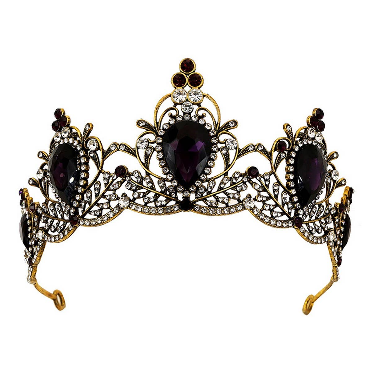 BRIDAL JEWELRY CROWN WEDDING CRYSTAL TIARAS_CWMM2022