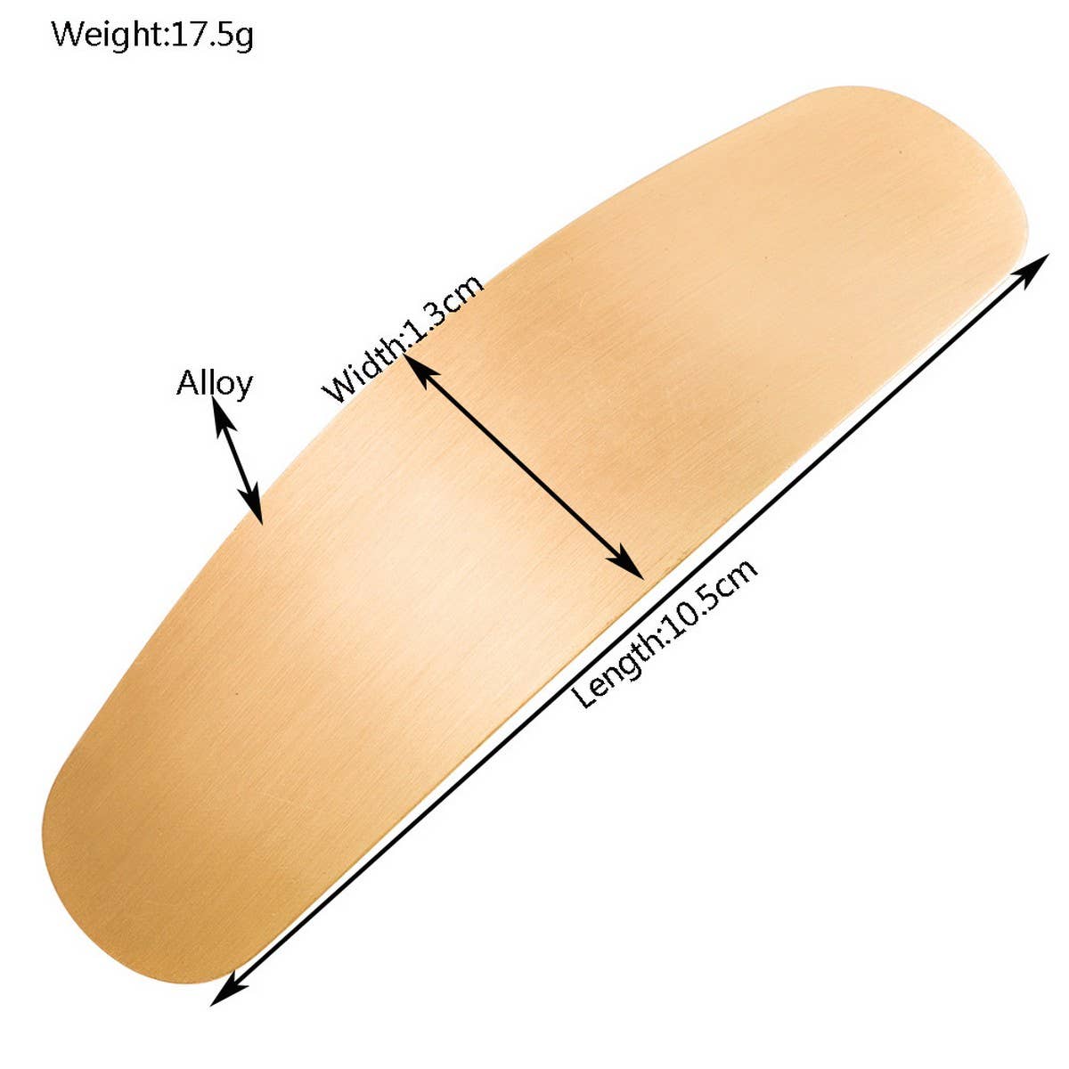 MINIMALIST GEOMETRIC METAL SPRING HAIR CLIP_CWAHA6247