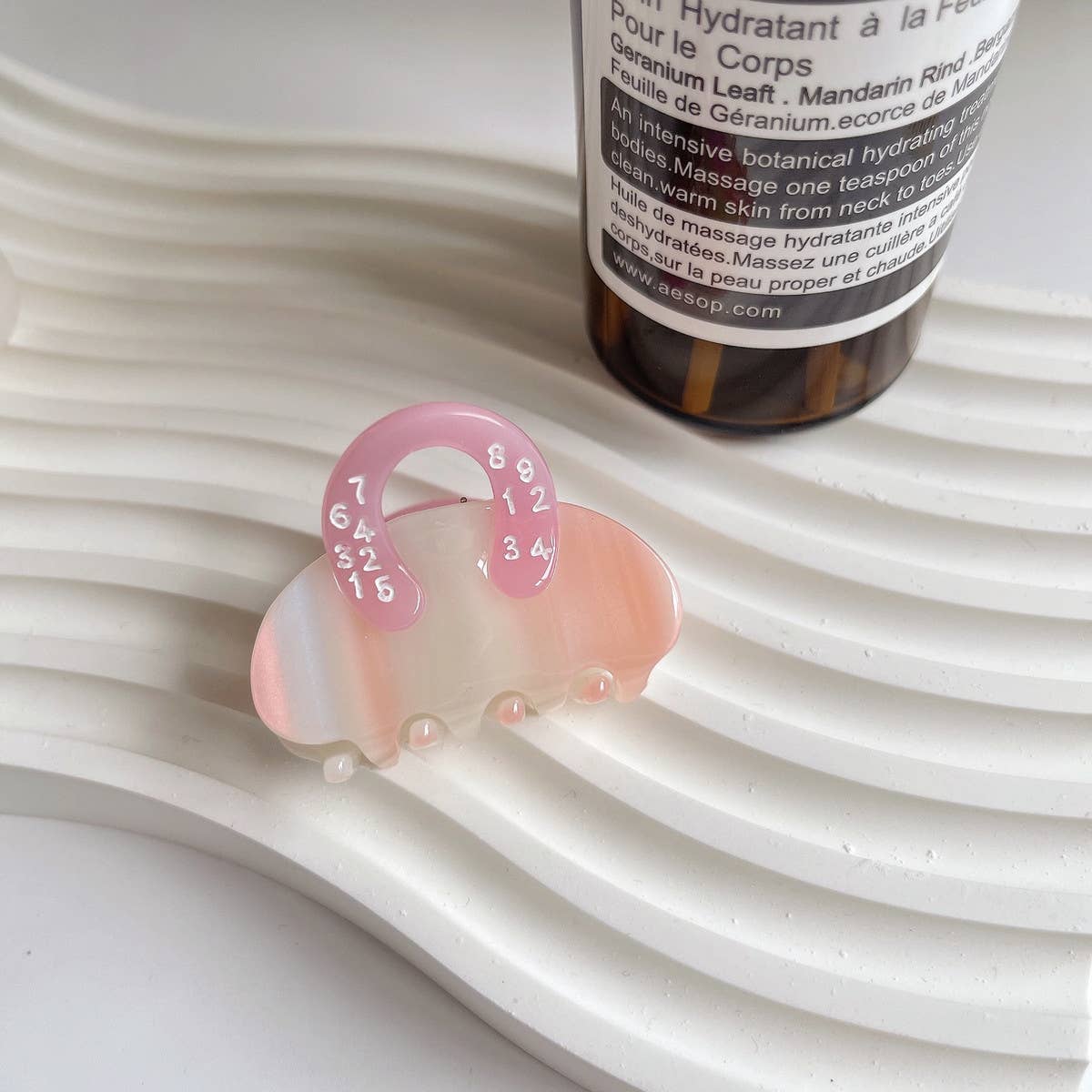 MINI HANDBAG HAIR CLAW FRENCH ACETATE HAIR_CWAHA1350