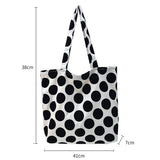 Large Dot Single-Shoulder Adjustable Bag