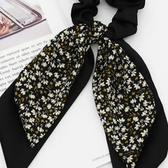 FLORAL HAIR SCRUNCHIES HAIR BANDS PONYTAIL_CWAHA0148