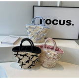 Resort Style Portable Bow Fashion Woven Bag_Cwab2312