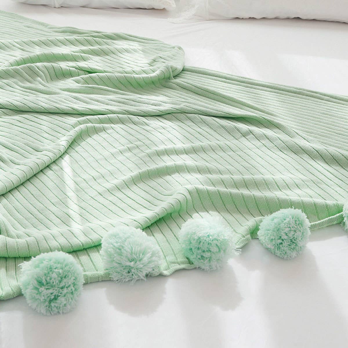 NEW KNITTED BALL AIR CONDITIONING THROW BLANKET_CWMM2364