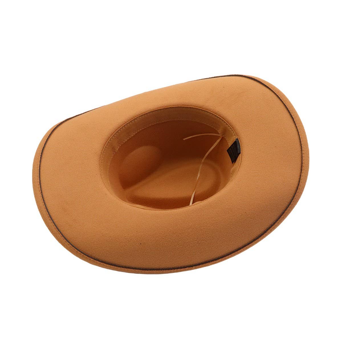 Western Ethnic Felt Cowboy Fedora Hat_Cwah04406