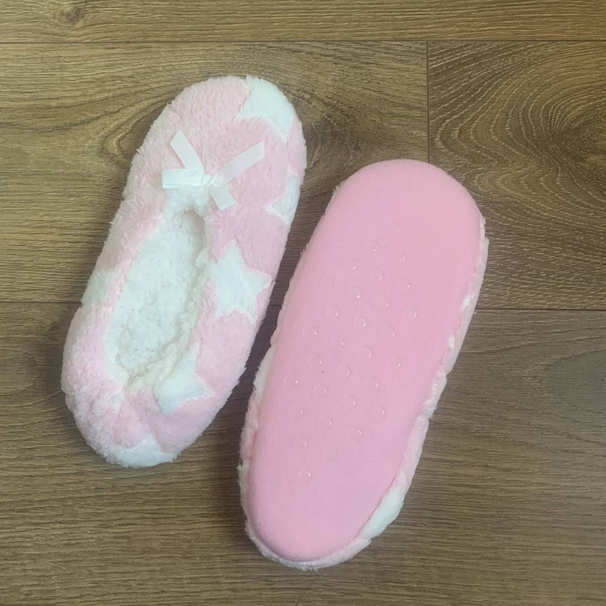 CORAL FLEECE PRINTED SOFT SOLED SOCKS SLIPPERS_CWMS1180