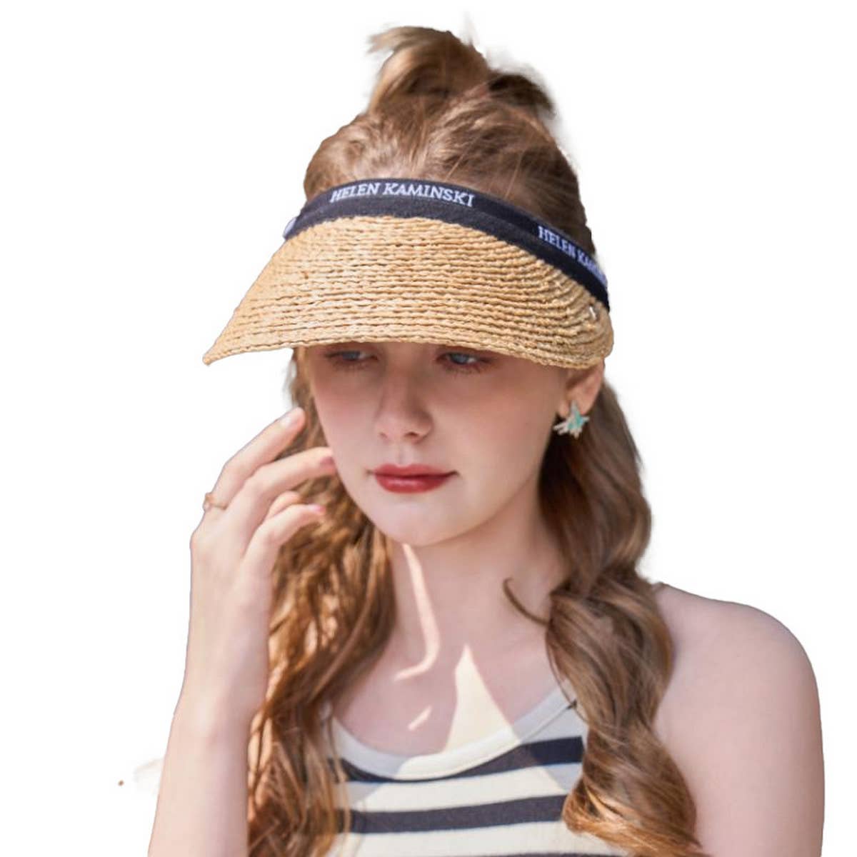 Women Summer Sun Protection Hollow Top Visor_Cwah1333