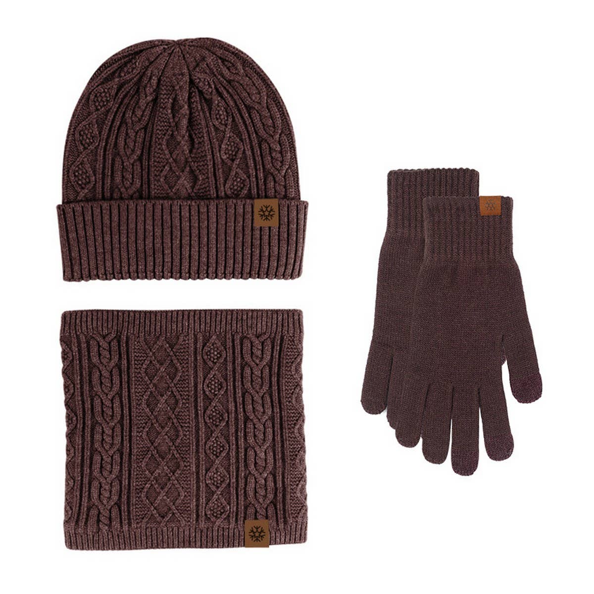 Winter Knitted Plush Warm Wool Three-Piece Suit_Cwmm2795