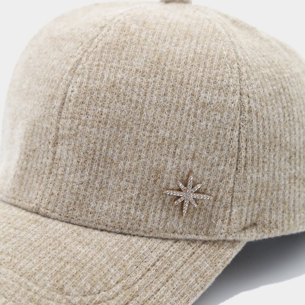 Winter Knit Baseball Cap Women Solid Warm Hat_Cwah04724