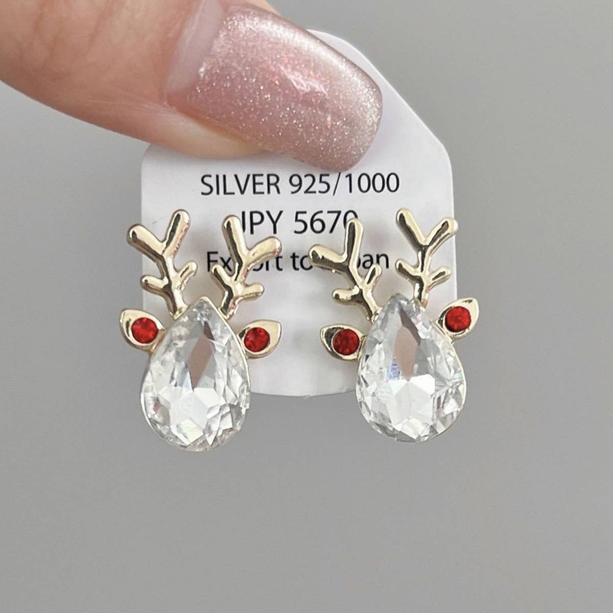 Unique Zircon Elk Earrings And Earrings