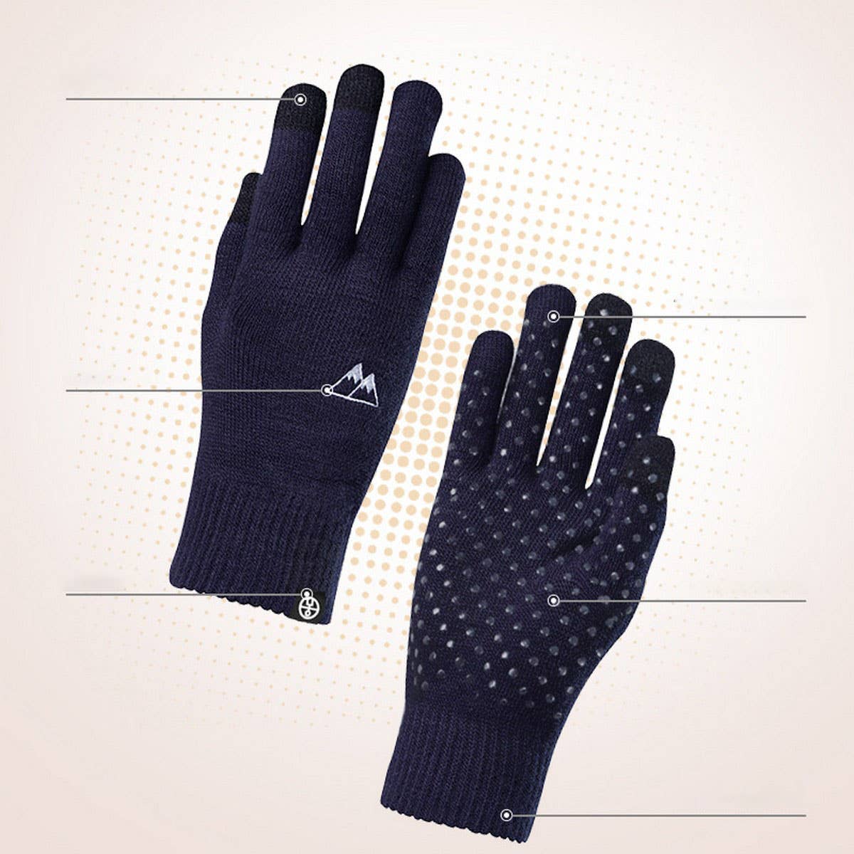 OUTDOOR WINTER KNITTED WARM TOUCH SCREEN GLOVES_CWAG0413