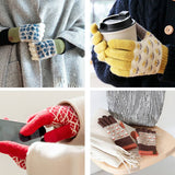 SELF HEATING KNIT GLOVES CUTE WARM DESIGN_CWAG0373